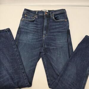 Agolde Jeans‎ Womens Size 27 Blue Denim Upsized Button Fly Pants 96-4